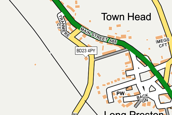 BD23 4PY map - OS OpenMap – Local (Ordnance Survey)