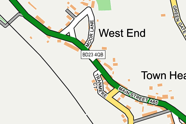 BD23 4QB map - OS OpenMap – Local (Ordnance Survey)