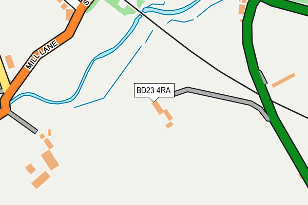 BD23 4RA map - OS OpenMap – Local (Ordnance Survey)