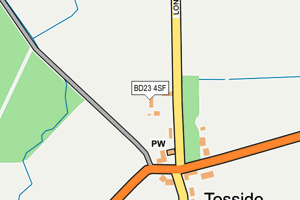 BD23 4SF map - OS OpenMap – Local (Ordnance Survey)
