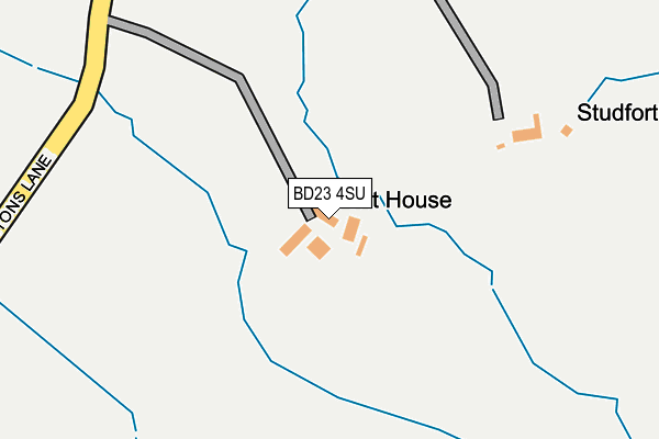 BD23 4SU map - OS OpenMap – Local (Ordnance Survey)