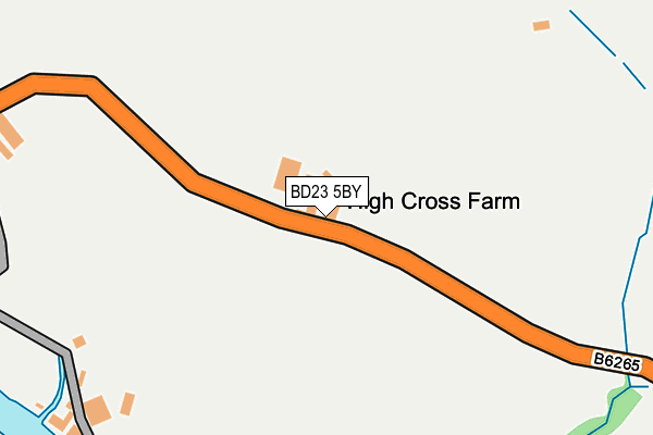 BD23 5BY map - OS OpenMap – Local (Ordnance Survey)