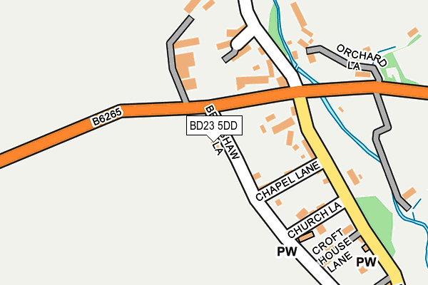 BD23 5DD map - OS OpenMap – Local (Ordnance Survey)