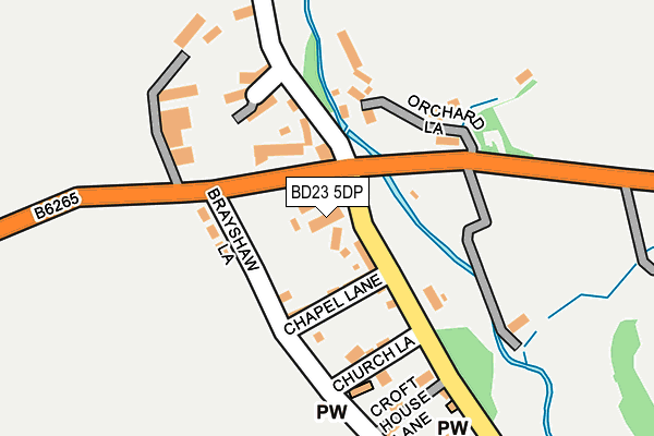 BD23 5DP map - OS OpenMap – Local (Ordnance Survey)