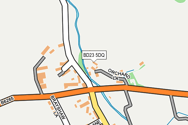 BD23 5DQ map - OS OpenMap – Local (Ordnance Survey)