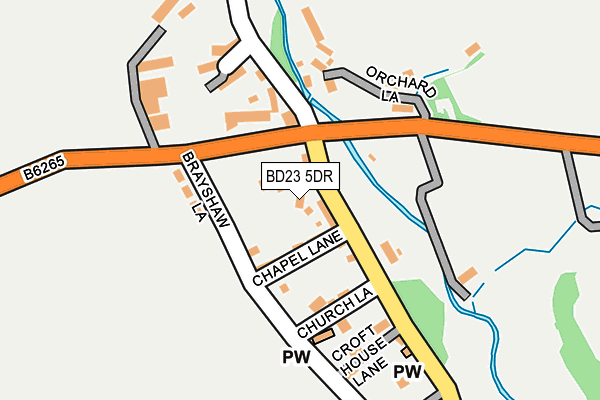 BD23 5DR map - OS OpenMap – Local (Ordnance Survey)