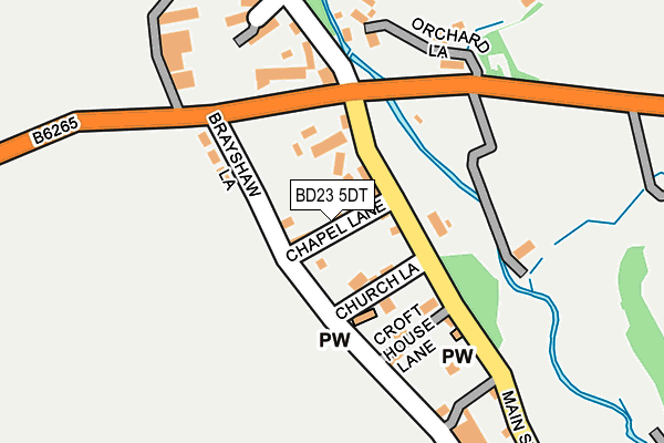 BD23 5DT map - OS OpenMap – Local (Ordnance Survey)
