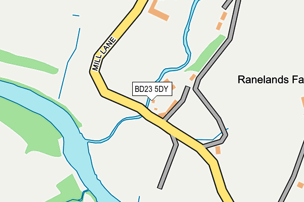 BD23 5DY map - OS OpenMap – Local (Ordnance Survey)
