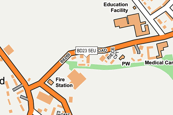 BD23 5EU map - OS OpenMap – Local (Ordnance Survey)