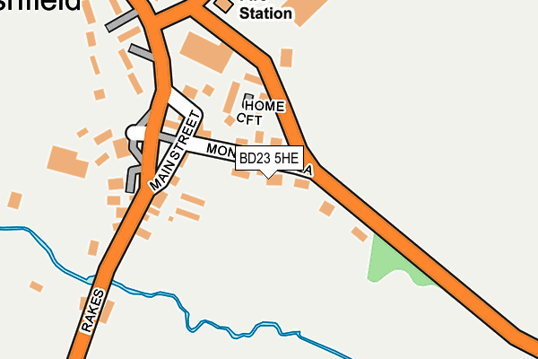 BD23 5HE map - OS OpenMap – Local (Ordnance Survey)