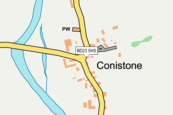 BD23 5HS map - OS OpenMap – Local (Ordnance Survey)