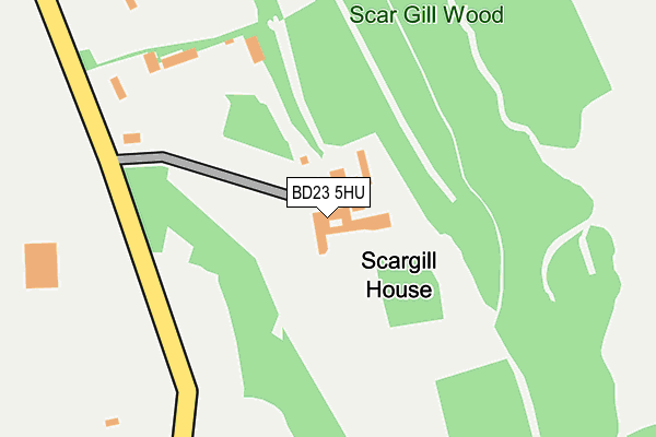 BD23 5HU map - OS OpenMap – Local (Ordnance Survey)
