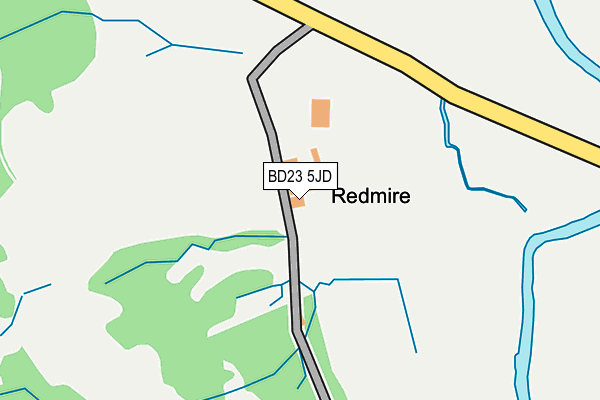 BD23 5JD map - OS OpenMap – Local (Ordnance Survey)
