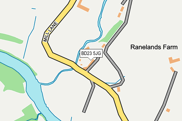 BD23 5JG map - OS OpenMap – Local (Ordnance Survey)