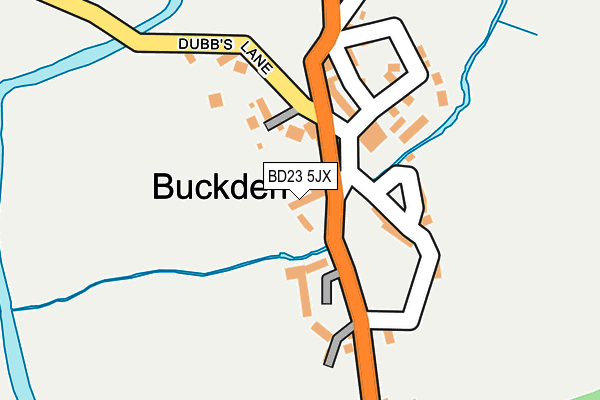 BD23 5JX map - OS OpenMap – Local (Ordnance Survey)