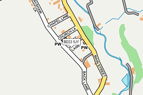 BD23 5JY map - OS OpenMap – Local (Ordnance Survey)