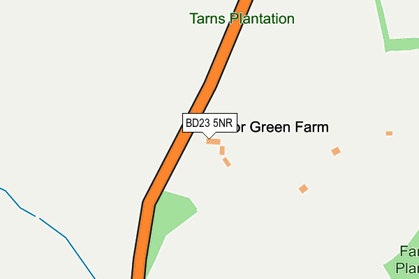 BD23 5NR map - OS OpenMap – Local (Ordnance Survey)
