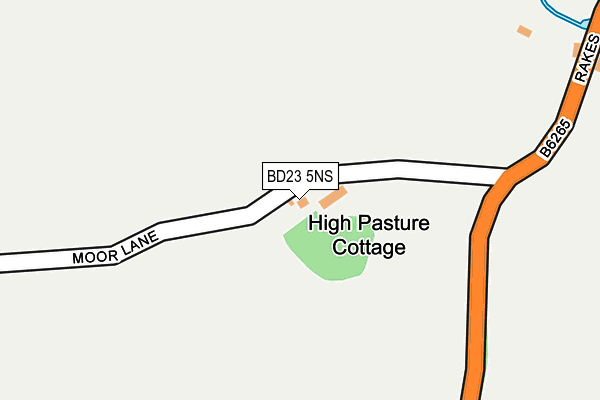 BD23 5NS map - OS OpenMap – Local (Ordnance Survey)