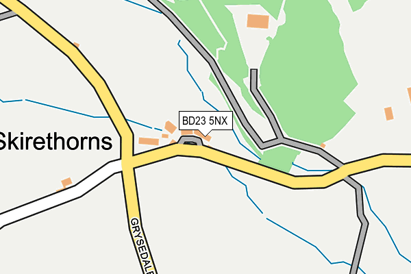 BD23 5NX map - OS OpenMap – Local (Ordnance Survey)