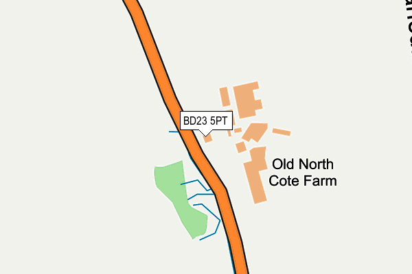 BD23 5PT map - OS OpenMap – Local (Ordnance Survey)