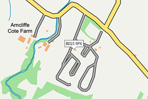 BD23 5PX map - OS OpenMap – Local (Ordnance Survey)