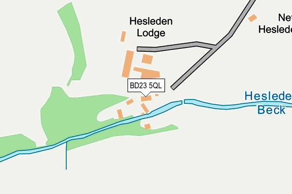 BD23 5QL map - OS OpenMap – Local (Ordnance Survey)