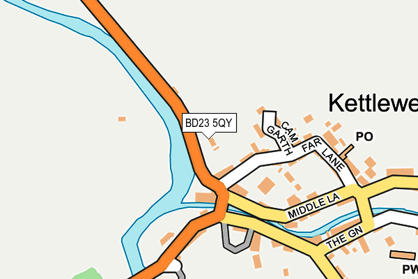BD23 5QY map - OS OpenMap – Local (Ordnance Survey)