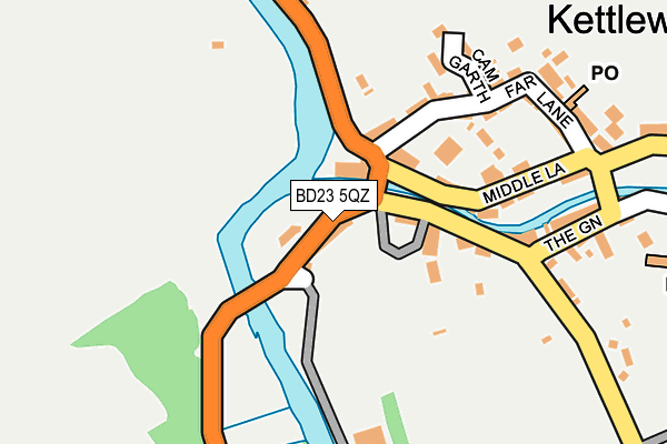 BD23 5QZ map - OS OpenMap – Local (Ordnance Survey)