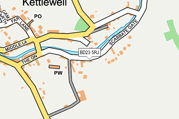 BD23 5RJ map - OS OpenMap – Local (Ordnance Survey)