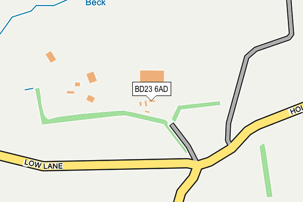 BD23 6AD map - OS OpenMap – Local (Ordnance Survey)