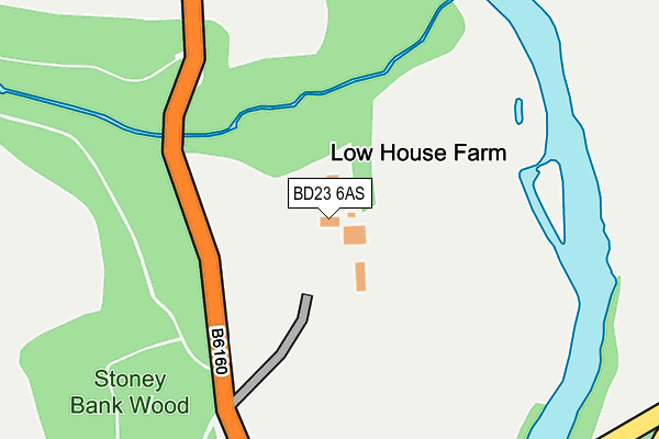 BD23 6AS map - OS OpenMap – Local (Ordnance Survey)