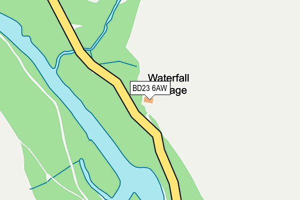 BD23 6AW map - OS OpenMap – Local (Ordnance Survey)