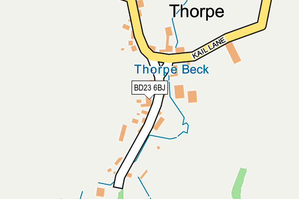 BD23 6BJ map - OS OpenMap – Local (Ordnance Survey)