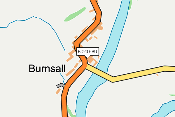 BD23 6BU map - OS OpenMap – Local (Ordnance Survey)