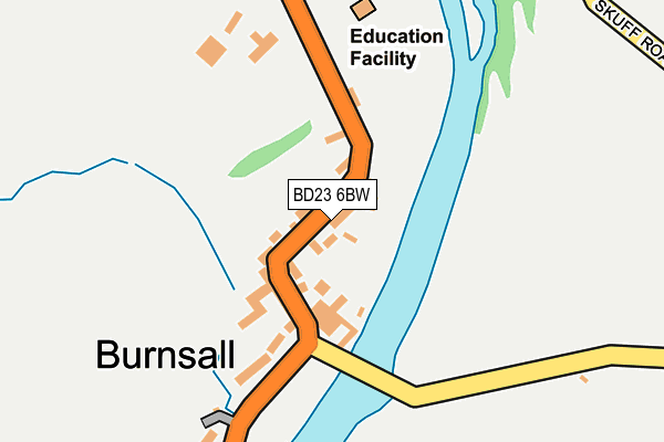 BD23 6BW map - OS OpenMap – Local (Ordnance Survey)