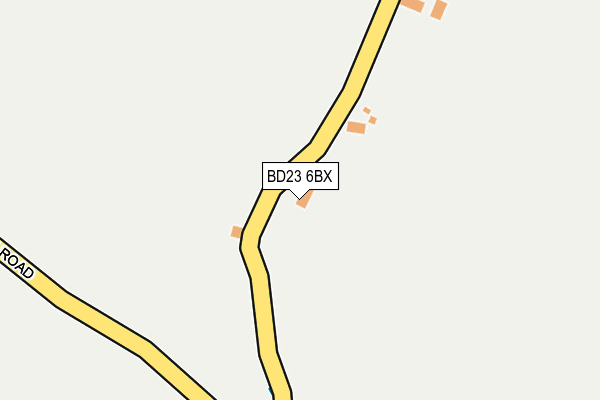 BD23 6BX map - OS OpenMap – Local (Ordnance Survey)