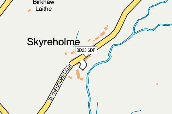 BD23 6DF map - OS OpenMap – Local (Ordnance Survey)
