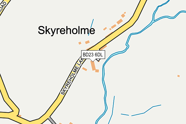 BD23 6DL map - OS OpenMap – Local (Ordnance Survey)