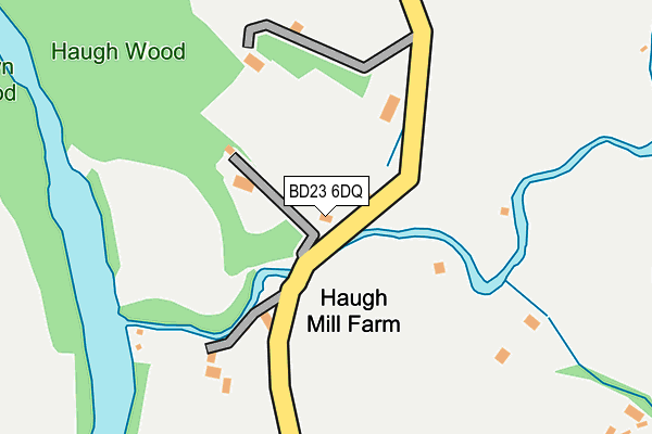 BD23 6DQ map - OS OpenMap – Local (Ordnance Survey)