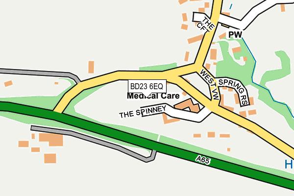 BD23 6EQ map - OS OpenMap – Local (Ordnance Survey)