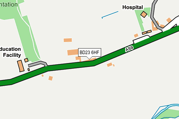 BD23 6HF map - OS OpenMap – Local (Ordnance Survey)