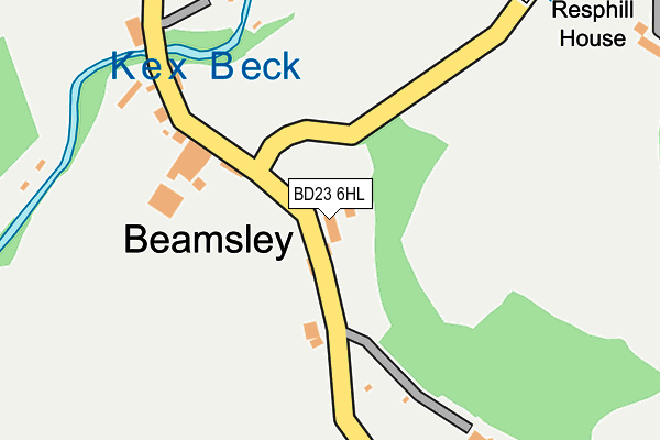 BD23 6HL map - OS OpenMap – Local (Ordnance Survey)