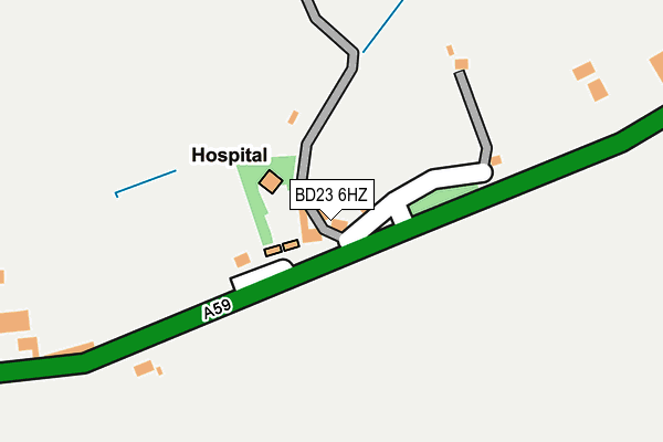 BD23 6HZ map - OS OpenMap – Local (Ordnance Survey)