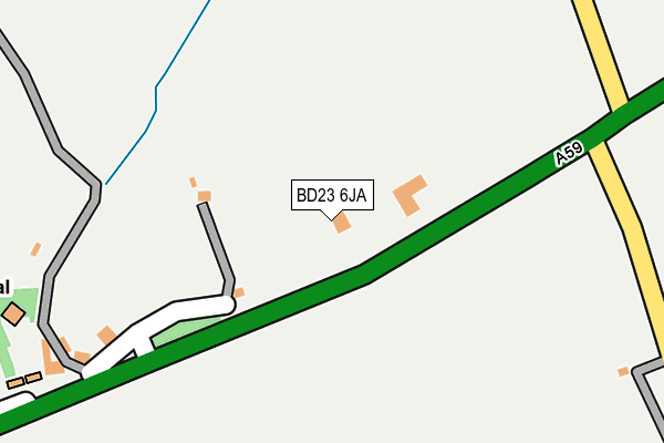 BD23 6JA map - OS OpenMap – Local (Ordnance Survey)
