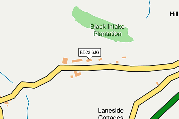 BD23 6JG map - OS OpenMap – Local (Ordnance Survey)