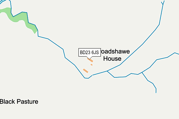 BD23 6JS map - OS OpenMap – Local (Ordnance Survey)