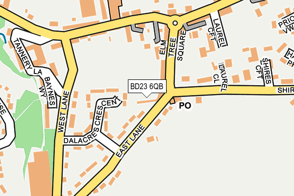 BD23 6QB map - OS OpenMap – Local (Ordnance Survey)