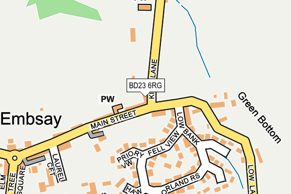 BD23 6RG map - OS OpenMap – Local (Ordnance Survey)