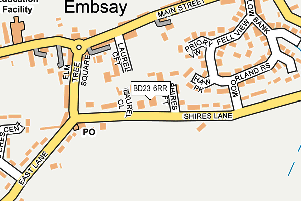 BD23 6RR map - OS OpenMap – Local (Ordnance Survey)