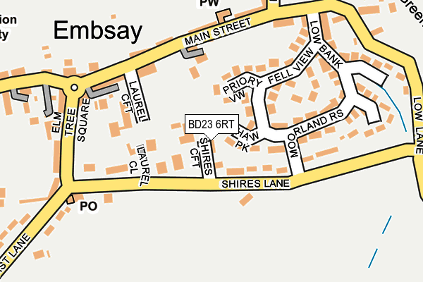 BD23 6RT map - OS OpenMap – Local (Ordnance Survey)